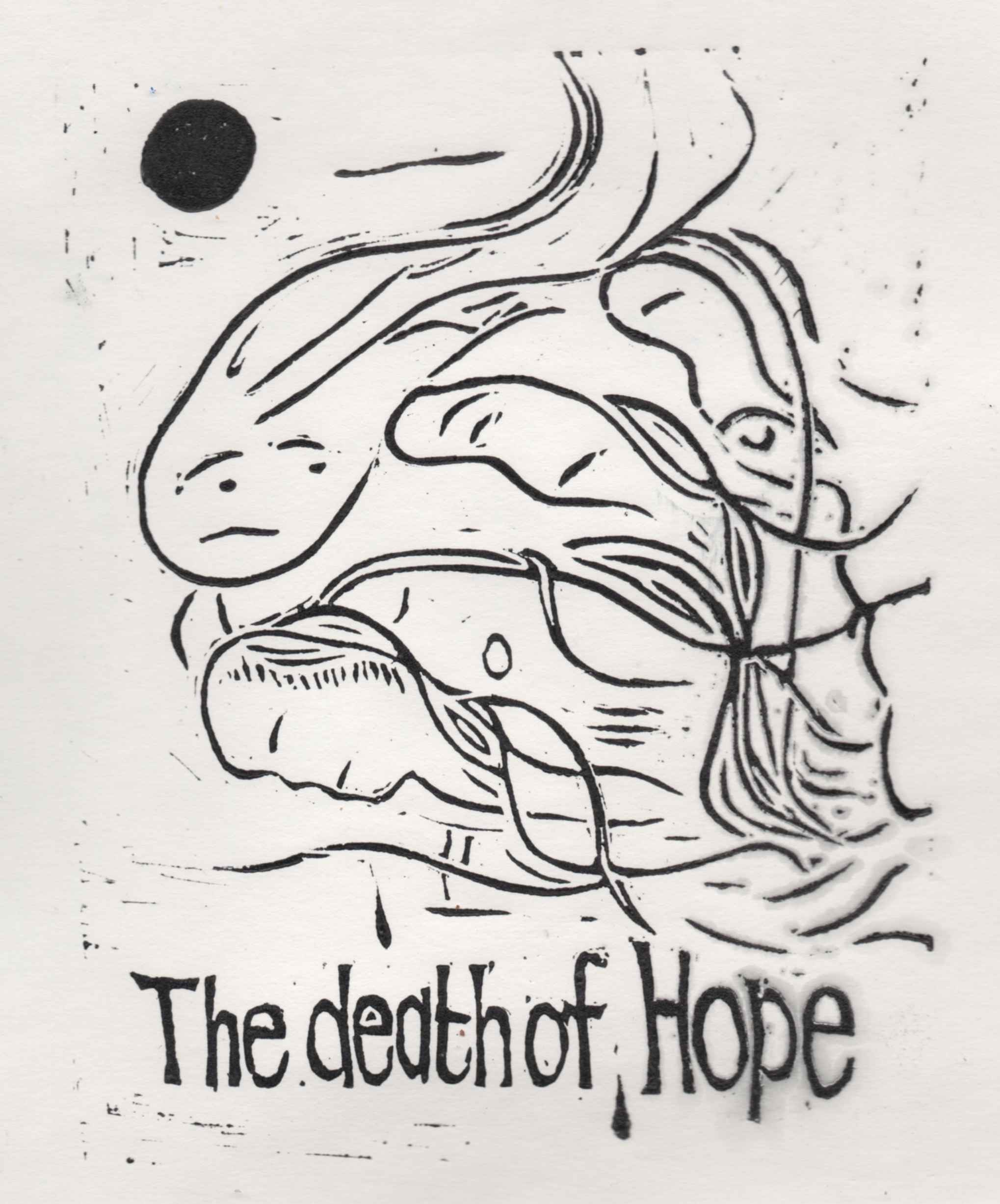 Linocut exercise – FlagFly
